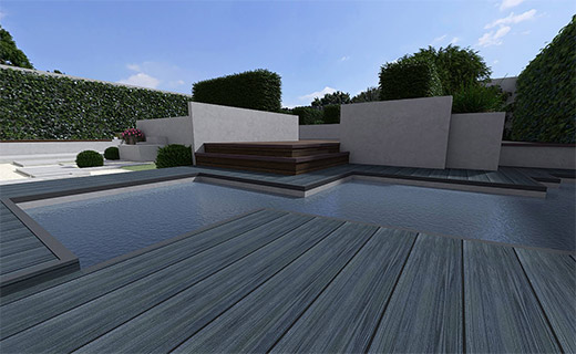 共挤石头灰混色，欧橡木纹CO-02