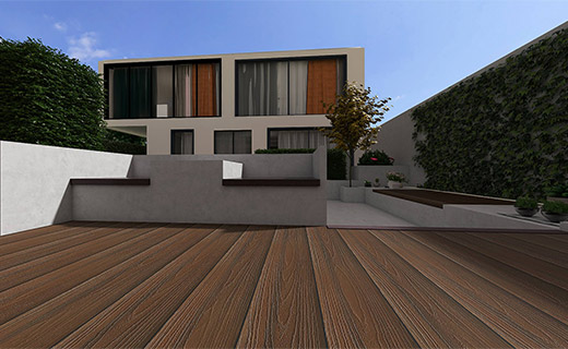 共挤深柚木色，欧橡木纹CO-03